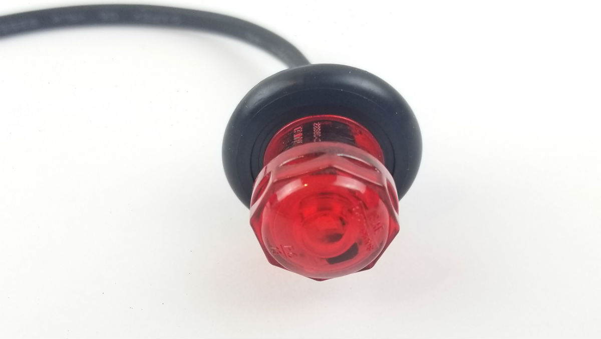 Optronics MCL10RKB Red 3/4” LED non-directional marker/clearance light with A11GB grommet